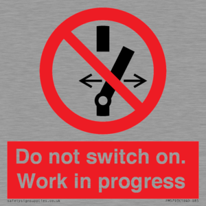Do not switch on. Work in progress